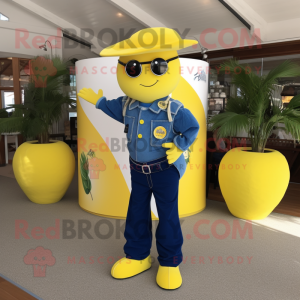 Navy Lemon mascotte kostuum...