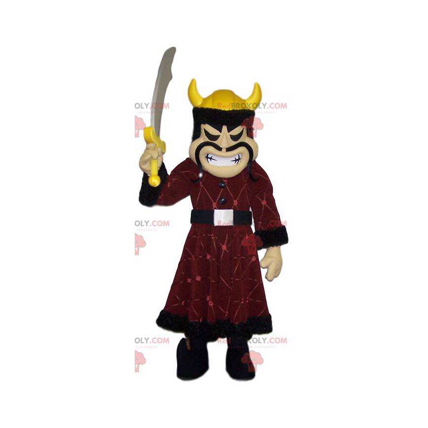 Visigothic warrior mascot with his traditional outfit -