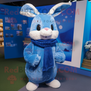 Blauer Hase Maskottchen...