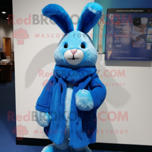 Blauer Hase Maskottchen...