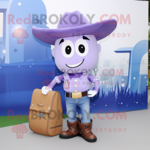 Lavendel cowboy maskot...