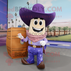 Lavendel cowboy maskot...