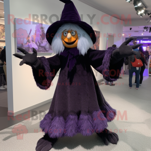nan Witch mascot costume character dressed with a Pleated Skirt and Mittens