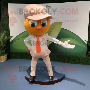 Peach Plate Spinner maskot...