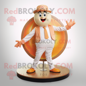 Peach Plate Spinner maskot...