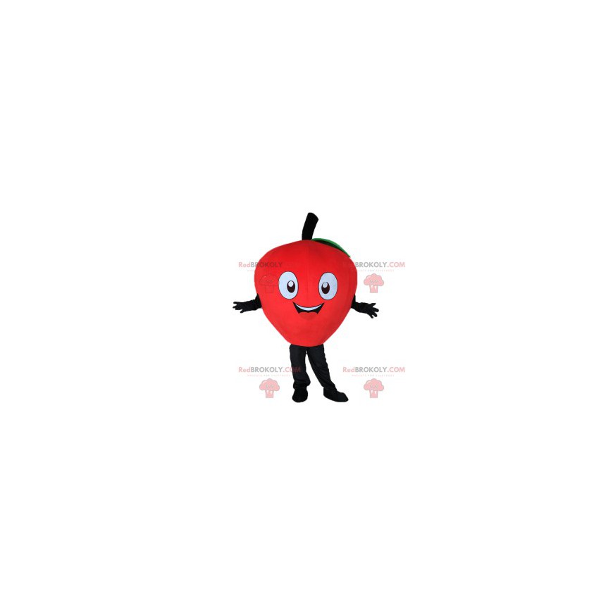 Cute and happy strawberry mascot - Redbrokoly.com