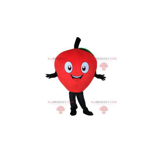 Mascotte fragola carina e felice - Redbrokoly.com