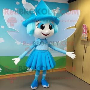 Cyan Tooth Fairy maskot...