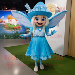 Cyan Tooth Fairy maskot...