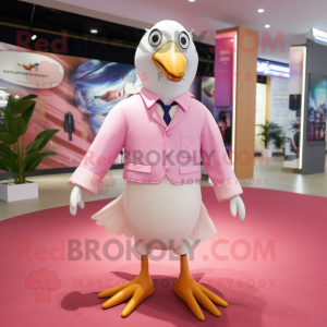 Pink Gull mascotte kostuum...