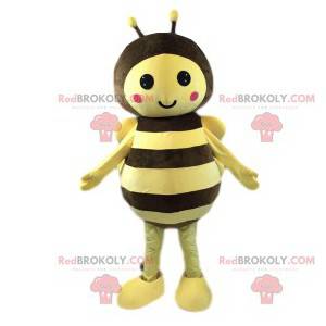 Mascotte de petite abeille trop mignonne avec ses antennes -