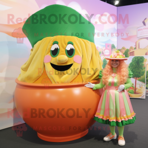 Peach Pot Of Gold maskot...