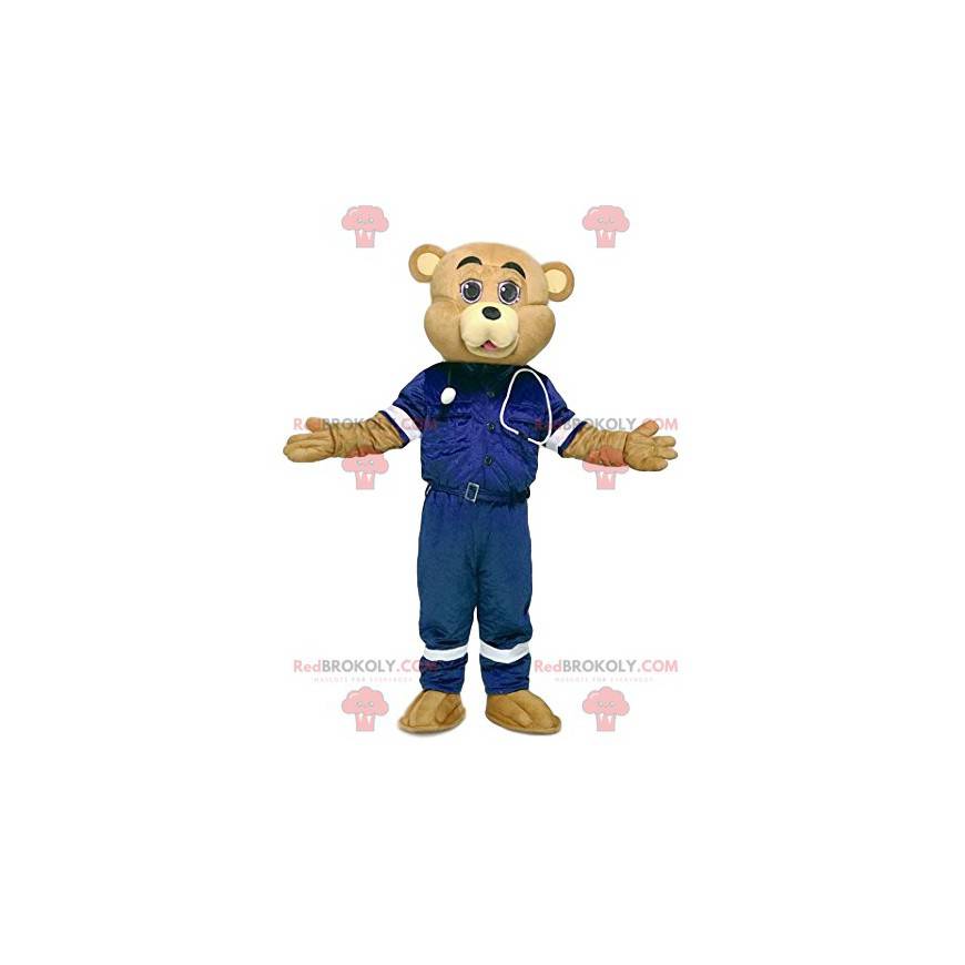 Sandbjørnemaskot i førstehjelpsantrekk - Redbrokoly.com Sandbjørnemaskot i førstehjelpsantrekk - Redbrokoly.com