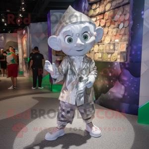 Silver Elf mascotte kostuum...