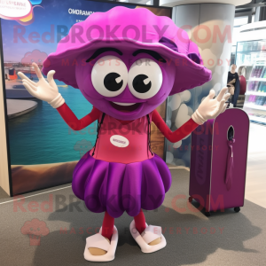 Magenta Oyster mascotte...