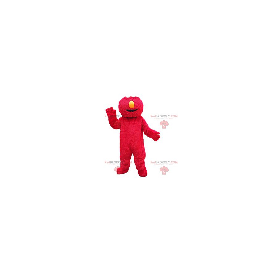 Mascotte de monstre rouge drôle - Redbrokoly.com