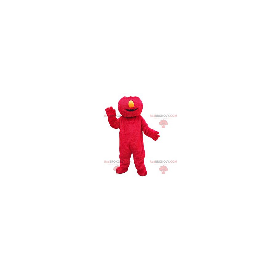 Mascotte de monstre rouge drôle - Redbrokoly.com