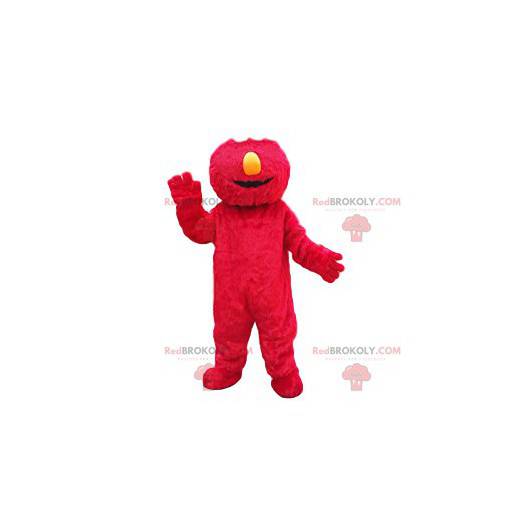 Grappige rode monster mascotte - Redbrokoly.com