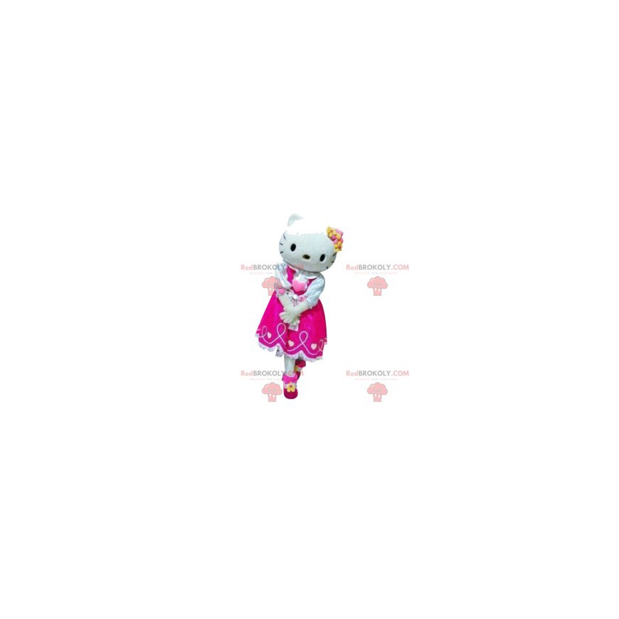 Mascotte Hello Kitty met haar fuchsia jurk - Redbrokoly.com Mascotte Hello Kitty met haar fuchsia jurk - Redbrokoly.com