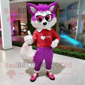 Magenta Fox mascotte...