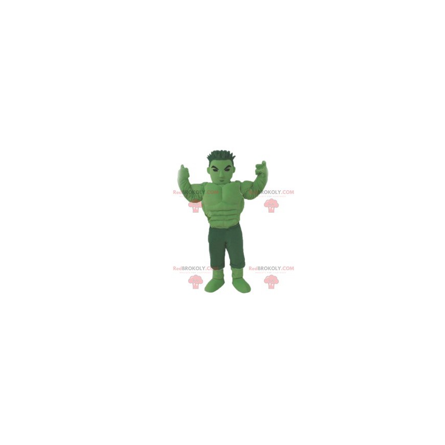 Groene manga krijger mascotte. Groen krijger kostuum - Groene manga krijger mascotte. Groen krijger kostuum -