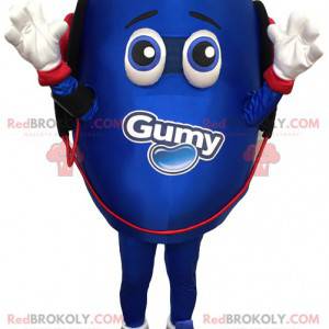 Mascotte d'œuf bleu. Costume d'œuf - Redbrokoly.com