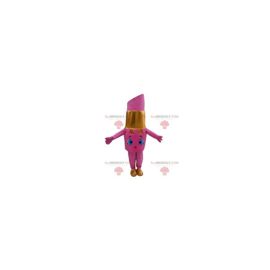 Mascote batom rosa - Redbrokoly.com