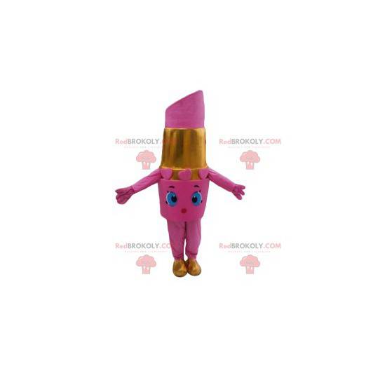 Mascota de lápiz labial rosa - Redbrokoly.com