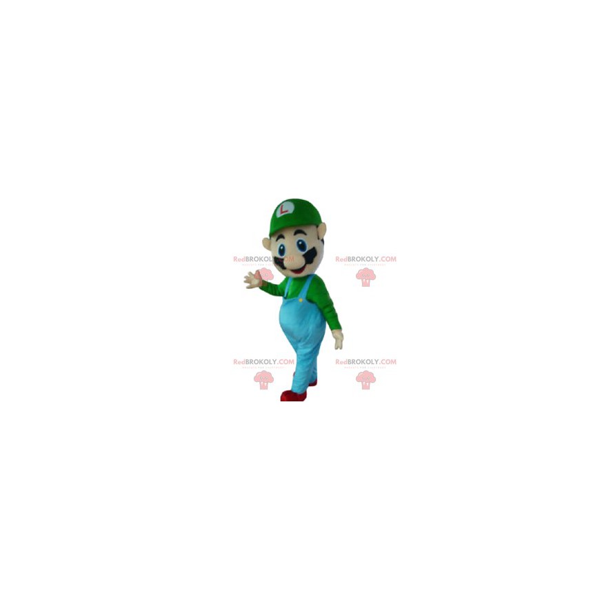 Luigi maskot, karaktär från Mario Bros, Nintendo -