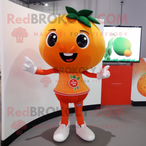 Orange Strawberry mascotte...