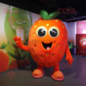 Orange Strawberry mascotte...