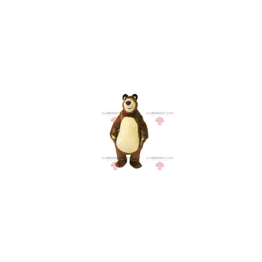 Mascot panzón oso pardo. Disfraz de oso pardo - Redbrokoly.com
