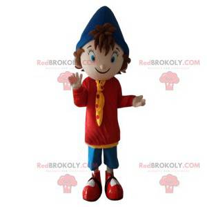 Lille dreng maskot med sin marineblå spidse hat - Redbrokoly.com