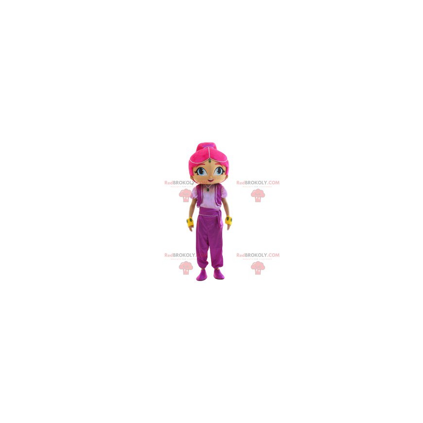 Mascote oriental com seu lindo cabelo rosa - Redbrokoly.com Mascote oriental com seu lindo cabelo rosa - Redbrokoly.com