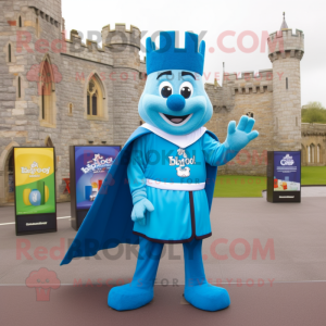 Blue Irish Castle maskot...