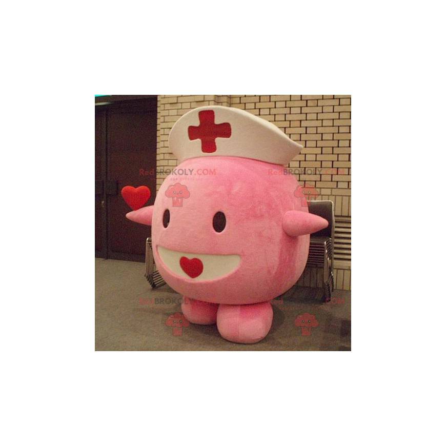 Leveinard beroemde roze Pokemon mascotte - verpleegsterskostuum