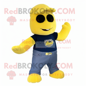 Yellow Navy Seal maskot...