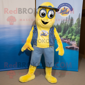 Yellow Navy Seal maskot...