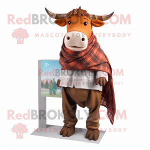 Rust Zebu mascotte kostuum...