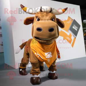 Rust Zebu mascotte kostuum...