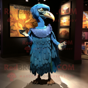 Blue Vulture- maskotdräkt...