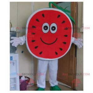 Super sød og glad vandmelon maskot - Redbrokoly.com