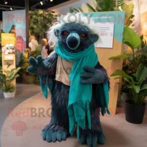 Teal Sloth Bear mascotte...