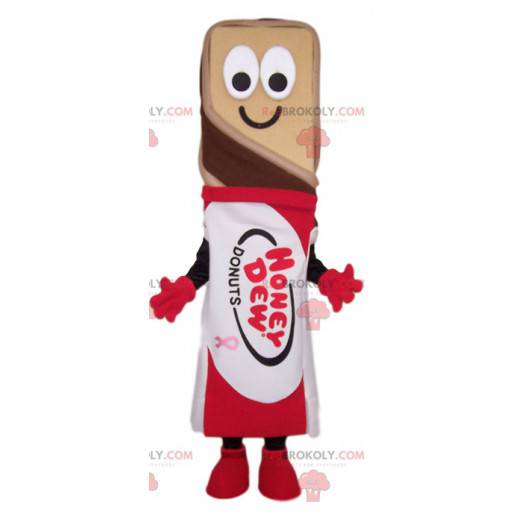 Mascotte de barre de chocolat. Costume de barre de chocolat -