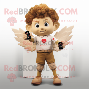 Tan Amor maskot kostume...