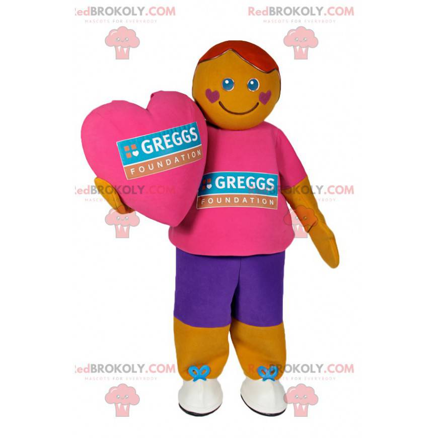 Snowman mascot in colorful sportswear - Redbrokoly.com