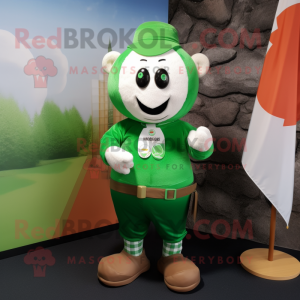 Oliven irsk flagg maskot...
