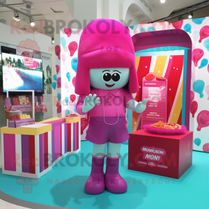 Magenta Candy Box mascotte...