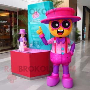 Magenta Candy Box mascotte...