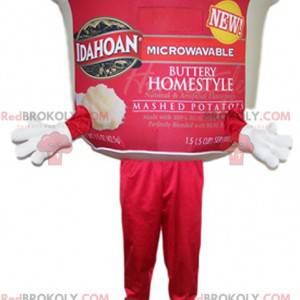 Mascotte pot van bereide puree. Mash Pot kostuum -